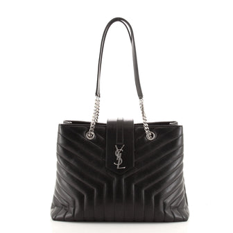 Saint Laurent LouLou Tote Matelasse Chevron Leather Large