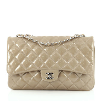 Chanel 3 Bag Quilted Patent Jumbo