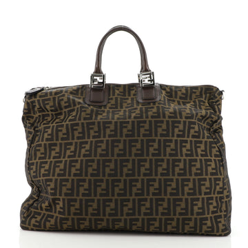 Fendi Vintage Zip Travel Tote Zucca Canvas Large