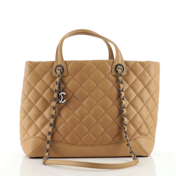Chanel Easy Shopping Tote Quilted Calfskin Small