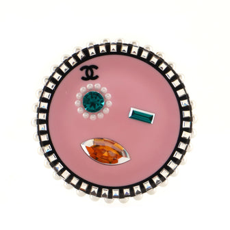 Chanel CC Emoji Brooch Metal with Resin and Crystals