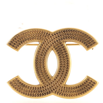 Chanel CC Chain Brooch Metal