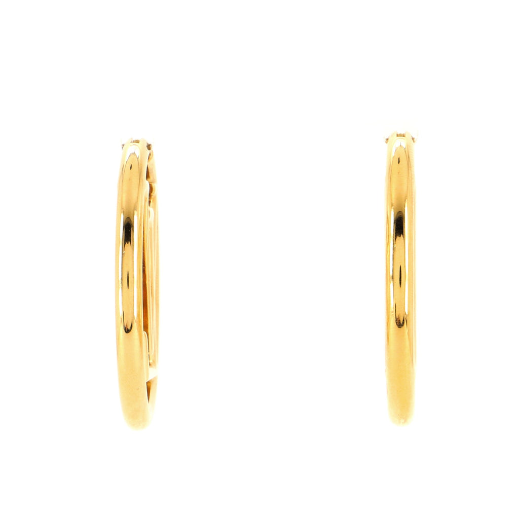LOUIS VUITTON Louise Hoop Earrings Gold 437541