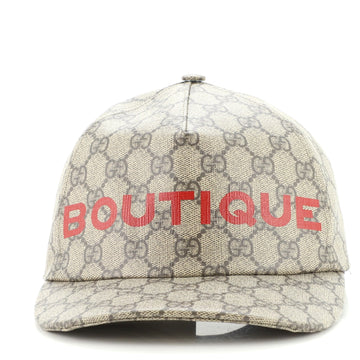 Gucci Baseball Cap Printed GG Coated Canvas