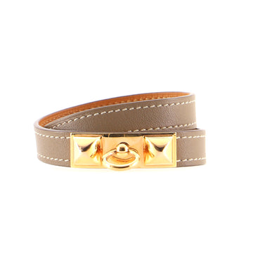 Hermes Rivale Double Tour Bracelet Leather