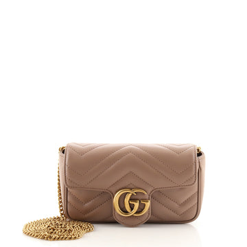 Gucci GG Marmont Flap Bag Matelasse Leather Super Mini