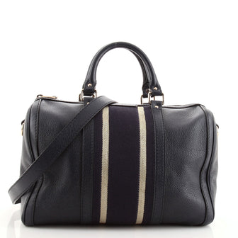 Gucci Vintage Web Boston Bag Leather Medium