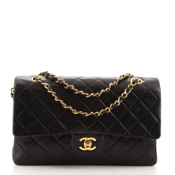 Chanel Vintage Classic Double Flap Bag Quilted Lambskin Medium