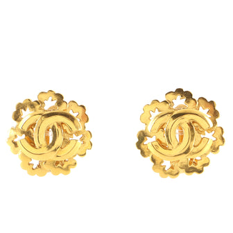 Chanel Vintage CC Clip On Earring Earrings Metal