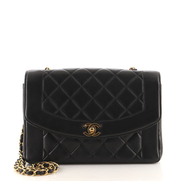 Chanel Vintage Diana Flap Bag Quilted Lambskin Medium