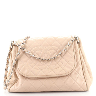 Chanel Timeless Accordion Flap Bag Quilted Caviar