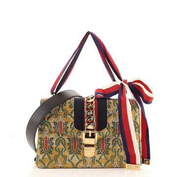 Gucci Sylvie Shoulder Bag Brocade Small