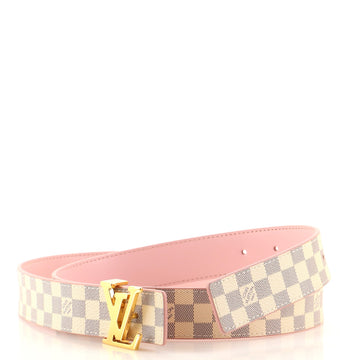 Louis Vuitton LV Initiales Reversible Belt Damier and Leather Medium