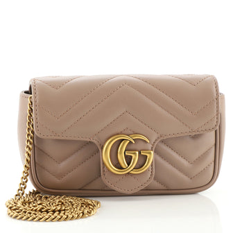 Gucci GG Marmont Flap Bag Matelasse Leather Super Mini