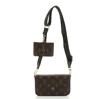 Louis Vuitton Felicie Strap & Go Handbag Monogram Canvas