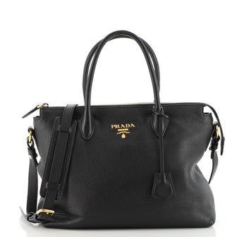 Prada Dual Strap Zip Tote Vitello Daino Medium