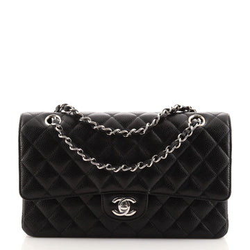 Chanel Classic Double Flap Bag Quilted Caviar Medium