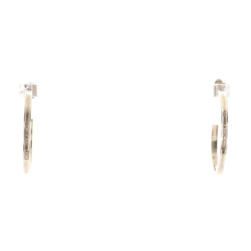 Tiffany & Co. 1837 Narrow Hoop Earrings Sterling Silver Medium