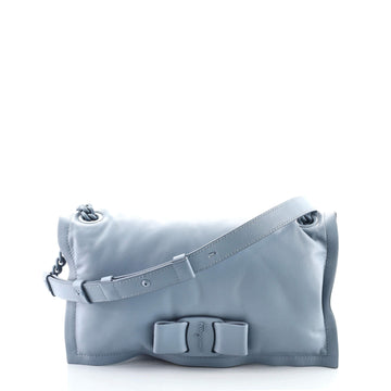 Salvatore Ferragamo Viva Bow Flap Bag Leather Small
