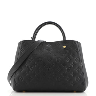 Louis Vuitton Montaigne Handbag Monogram Empreinte Leather MM