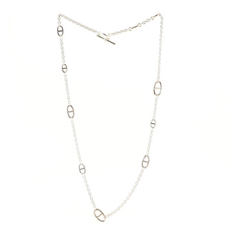 Hermes Farandole Long Necklace Sterling Silver 120