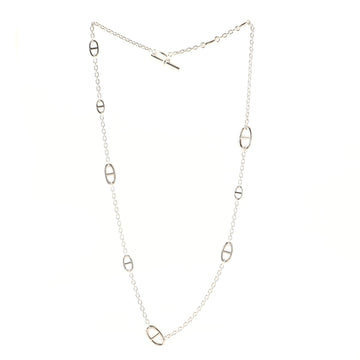 Hermes Farandole Long Necklace Sterling Silver 120