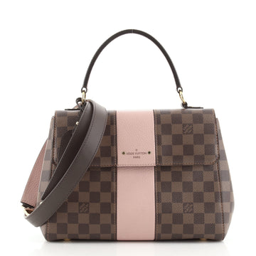 Louis Vuitton Bond Street Handbag Damier with Leather MM