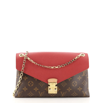 Louis Vuitton Pallas Chain Shoulder Bag Monogram Canvas and Calfskin