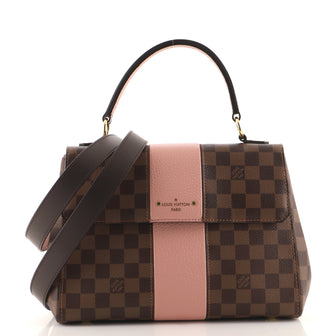 Louis Vuitton Bond Street Handbag Damier with Leather MM