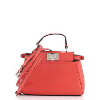 Fendi Peekaboo Bag Leather Micro