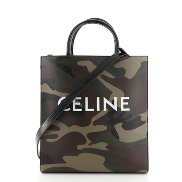 Celine Vertical Cabas Tote Camouflage Canvas Medium