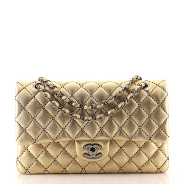 Chanel Classic Double Flap Bag Quilted Metallic Lambskin Medium