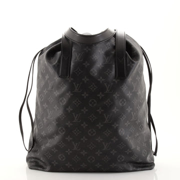 Louis Vuitton Cabas Light Drawstring Bag Monogram Eclipse Canvas