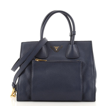 Prada Front Pocket Wing Convertible Tote Vitello Daino