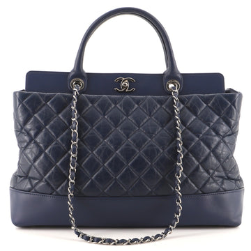 Chanel Be CC Tote Quilted Aged Calfskin Large