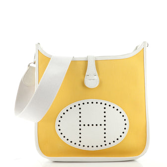Hermes Evelyne Bag Gen III Toile and Leather PM