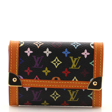 Louis Vuitton Porte-Monnaie Plat Coin Purse Monogram Multicolor