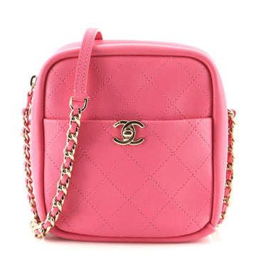 Chanel Casual Trip Camera Case Quilted Lambskin North South