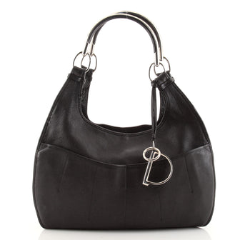 Christian Dior 61 Shoulder Bag Leather Large