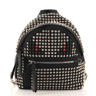 Fendi Monster Backpack Studded Nylon Mini