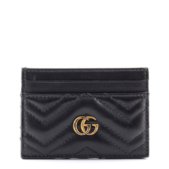 Gucci GG Marmont Card Holder Matelasse Leather