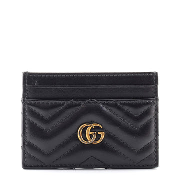 Gucci GG Marmont Card Holder Matelasse Leather