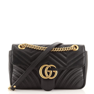 Gucci GG Marmont Flap Bag Matelasse Leather Small