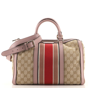 Gucci Vintage Web Boston Bag GG Canvas Medium