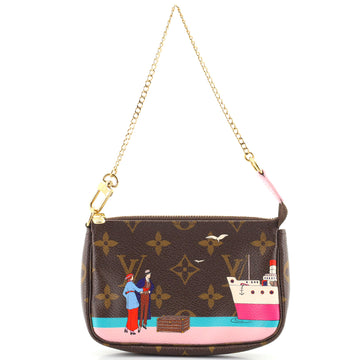 Louis Vuitton Pochette Accessoires Limited Edition Monogram Canvas Mini
