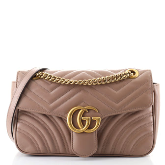 Gucci GG Marmont Flap Bag Matelasse Leather Small