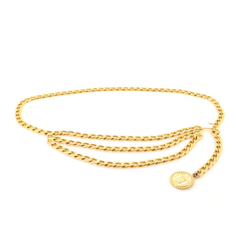 Chanel Vintage Multi-Chain Medallion Belt Metal
