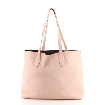 Burberry Remington Tote Embossed Leather Large