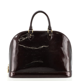 Louis Vuitton Alma Handbag Monogram Vernis GM