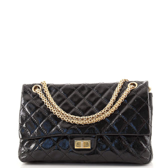 Reissue 2.55 Flap Bag Quilted Crinkled Patent 226